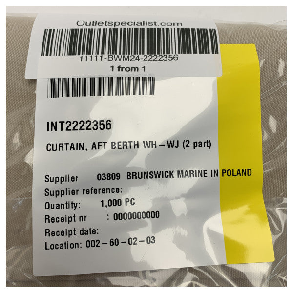 Quicksilver 755 Weekend Aft Cabin Curtain - 2222356