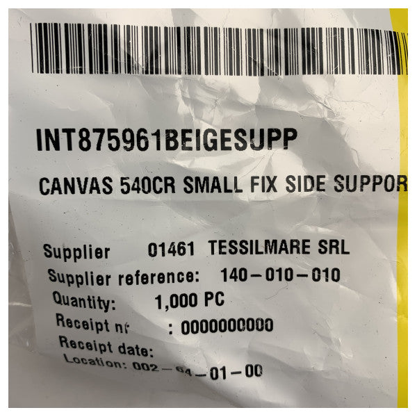 Tessilmare Quicksilver 540 Cruiser Stainless Steel Canvas Fix Support - 140-010-010