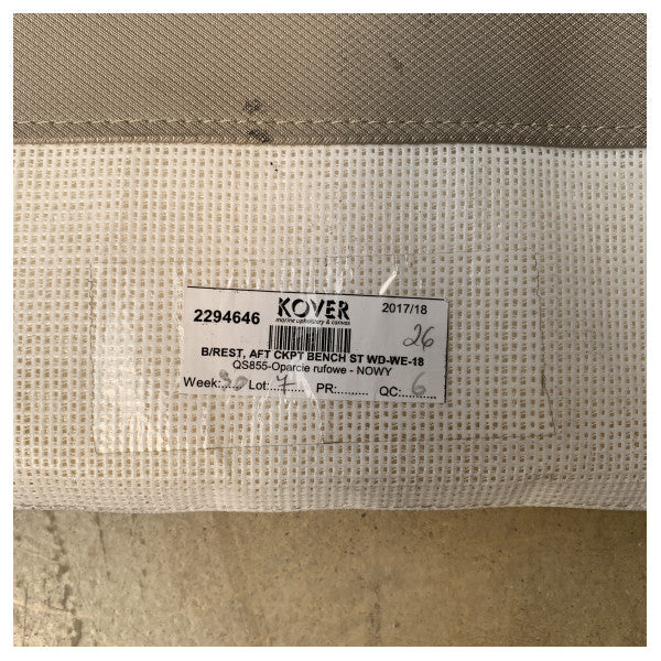 Кушетка спинки сидіння пілота Quicksilver 855 - 2294646 