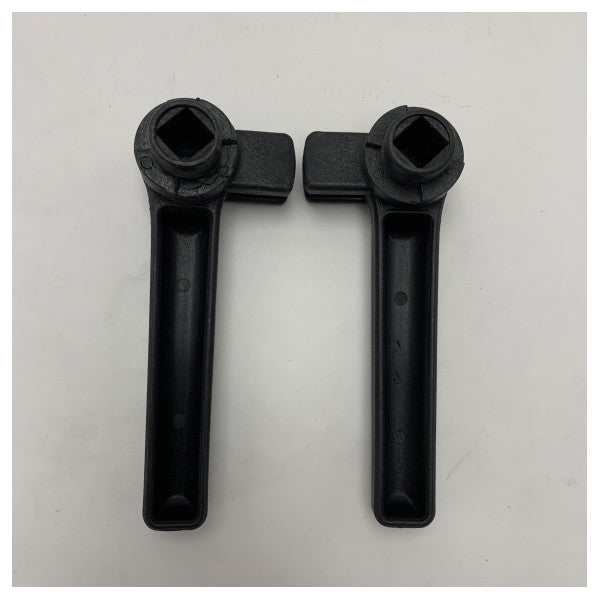 Set av vänster och höger båtluckshandtag svart - 875761HANDLE 