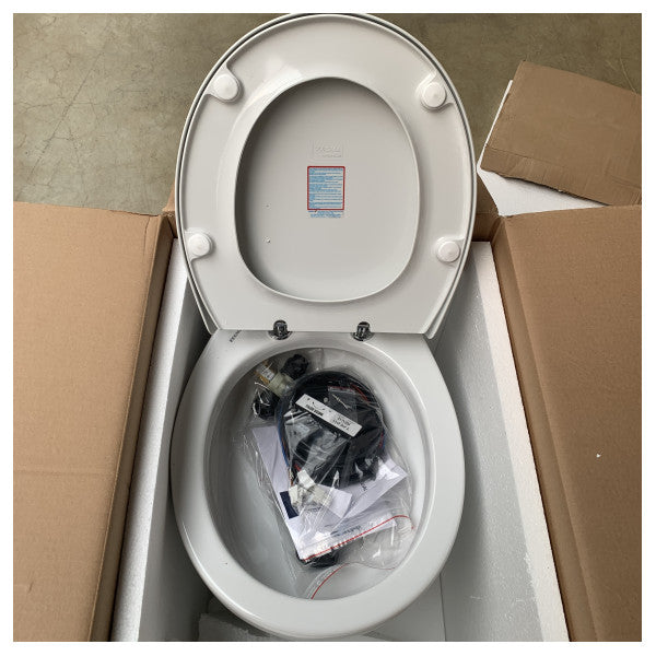 Tecma Breeze elektrisk 24V standard aktermontert marinetoalett - BRE024NW/S02 