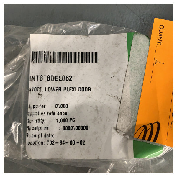 Quicksilver 470 Cruiser Unterteil Ersatz Plexiglas Tür - 878DEL062 