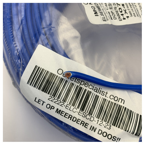VODNIK H07V-K 4 MM2 Electrical Cable Blue - 1M