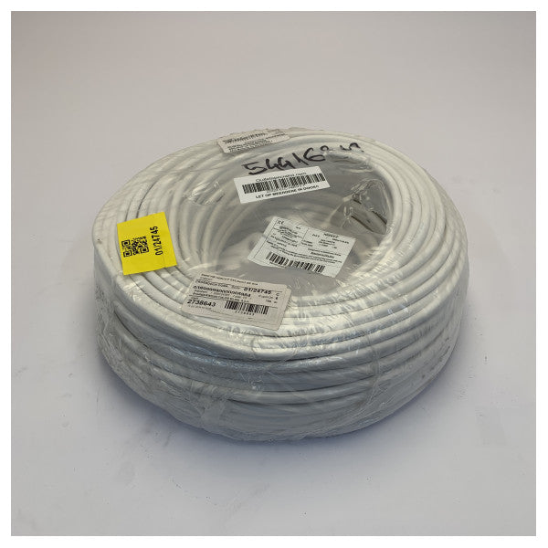 H05VV-F 2G 2,5mm2 flexibles PVC-Stromkabel - Weiß 2x2,5mm2 1m 