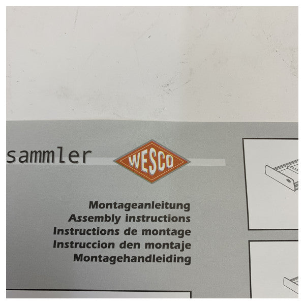 Wesco Traditionline Big Double 52 l Cestino da incasso per rifiuti 757-811-85 