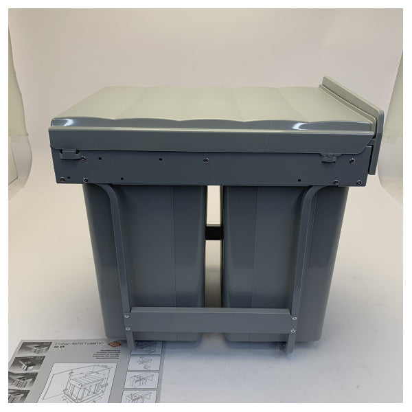 Wesco Traditionline Big Double 52 l Cestino da incasso per rifiuti 757-811-85 