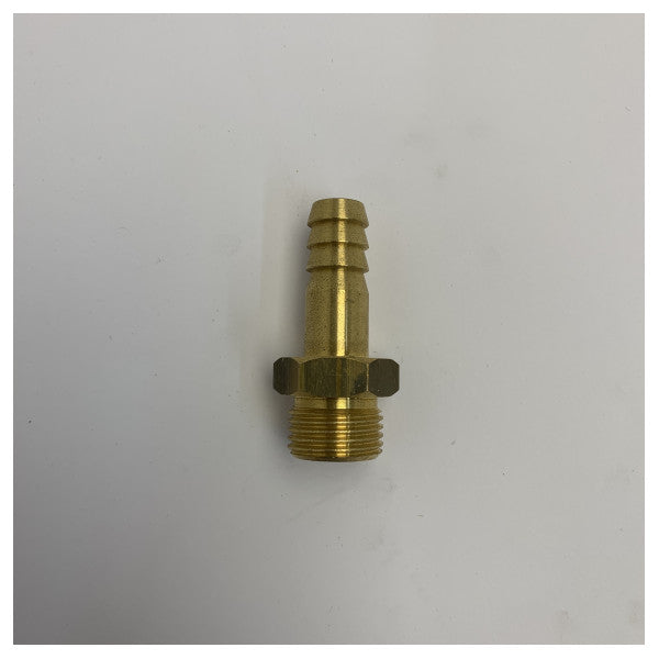 Conector de espiga de manguera de latón a rosca macho NPT de 1/2 pulgada-14 - Herrajes marinos para yates 