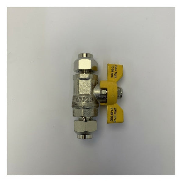 DFB05 45 Vanne à boisseau sphérique à gaz avec raccords à compression - vanne à siège de qualité marine 