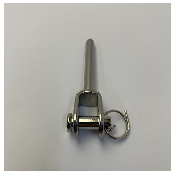 Rutgerson Edelstahl-Gabelbolzen mit Splint-Ring - Marine-Yacht-Beschlag 