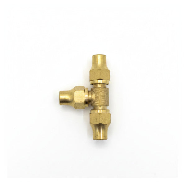 Messing flare T-kobling 5/16inch T-KOS 19c for marint HVAC og rørlegging - 03-2352 