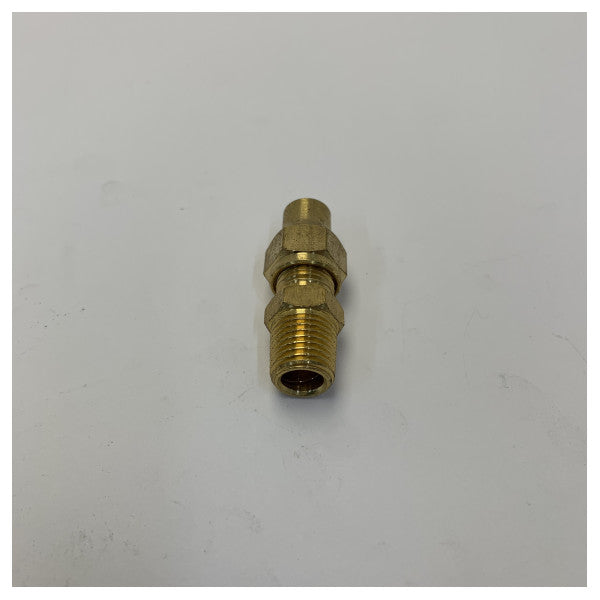 Marine Messing-Kegeladapter - 5/16 Zoll auf 1/4 Zoll Außengewinde-Kegelverschraubung - 03-2709 