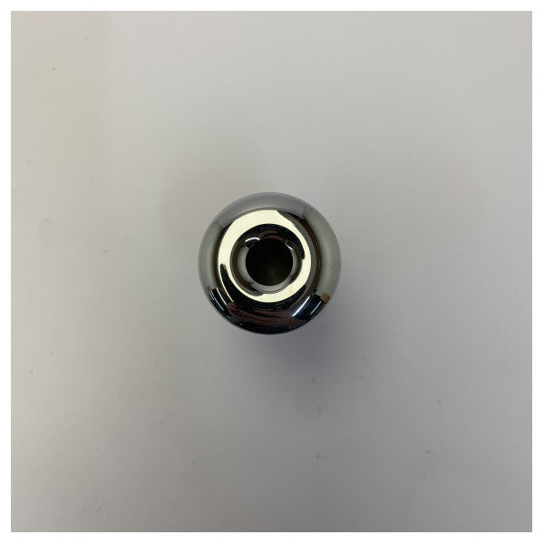 Maestrini 3/8 Zoll verchromter Durchbruch-Rumpfanschluss mit 15 mm Schlauchtülle - C0054C 