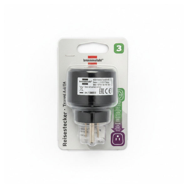 Putni adapter EU u SAD - 95308 / 1 50855 0 - pretvarač europskog u američki utikač 