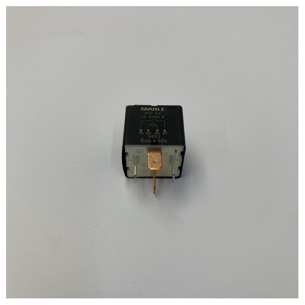 Relais Mahle 12 VDC 40 A à 4 broches MR55 pour systèmes électriques marins et de yacht 