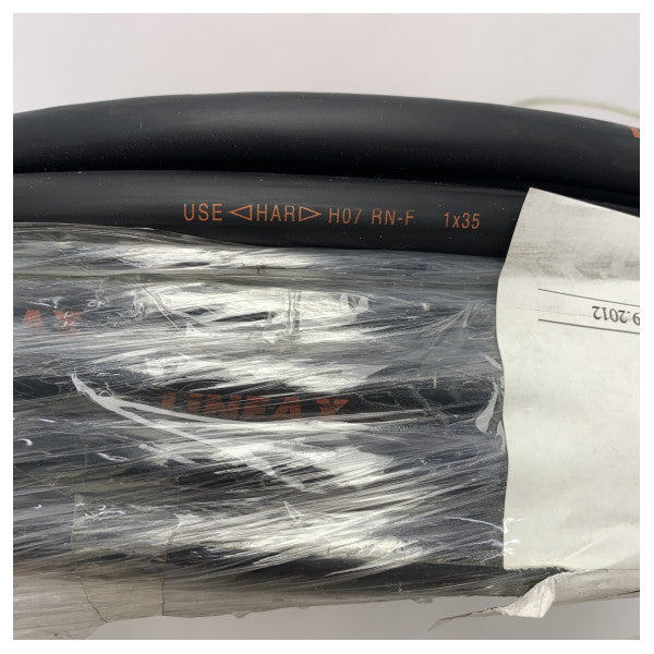 Nexansin joustava akkukaapeli 35 mm2 - 25 metriä musta