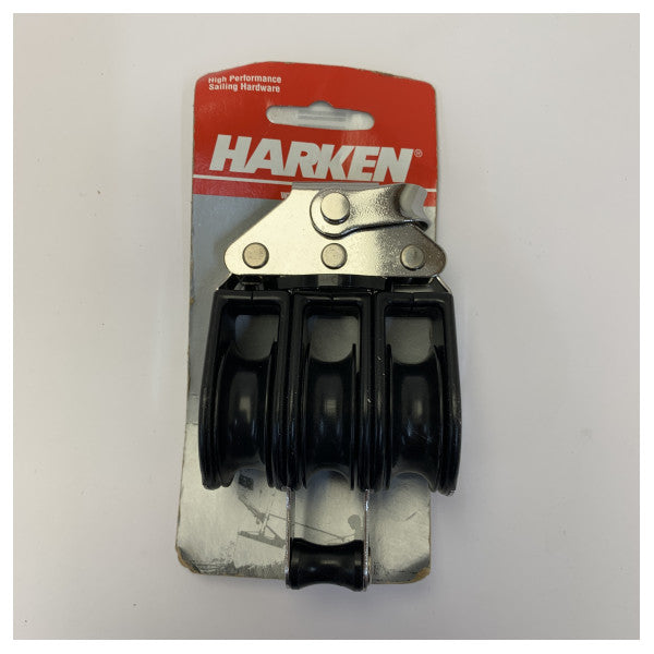 Harken 130 Big Bullet Makara Üçlü - 38mm Paslanmaz Çelik Yat Donanımı 