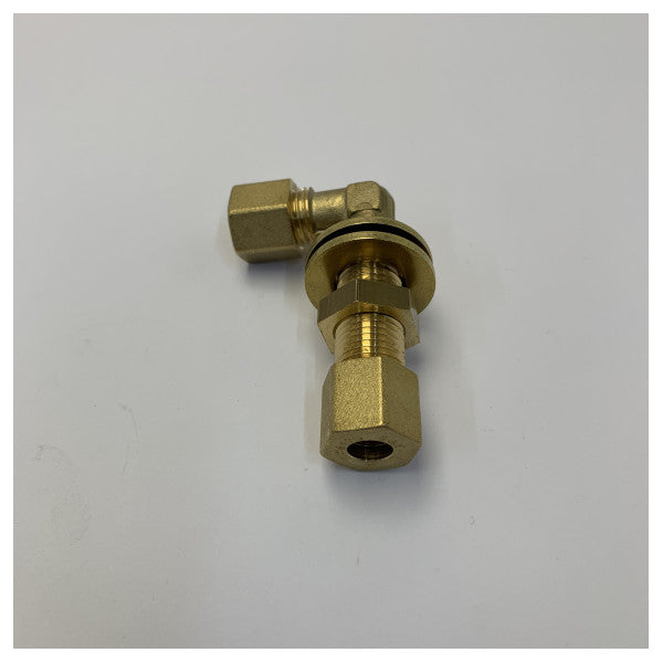 GOK 8 mm vinkel-rørfitting - CW617N messing marint rørstik 