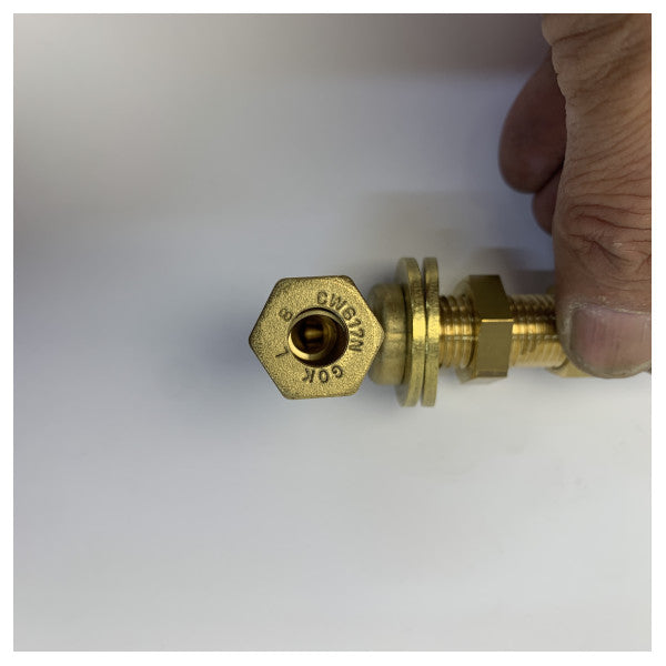 GOK 8 mm vinkel-rørfitting - CW617N messing marint rørstik 