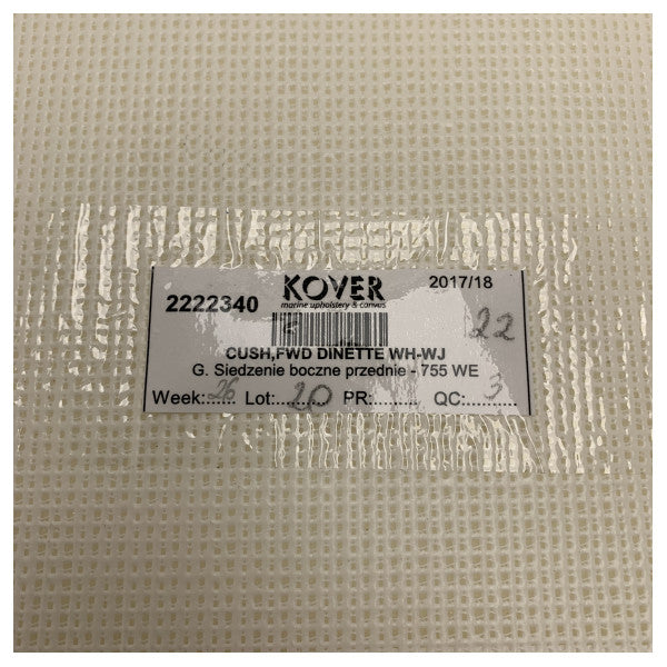 Quicksilver Activ 755 Weekend Weißer Sitzkissen für die Dinette-Vordersitz - 2222340 