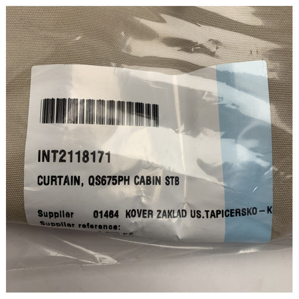 Quicksilver 675 Pilothouse Starboard Side Cabin Curtain Beige - 2118171 