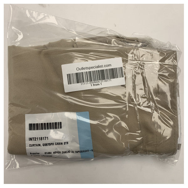 Quicksilver 675 Pilothouse Starboard Side Cabin Curtain Beige - 2118171 