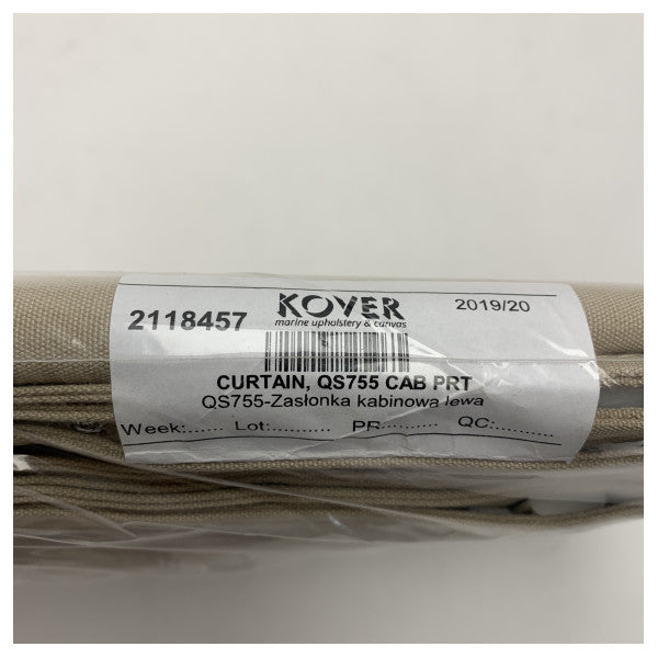 Quicksilver Activ 755 Cabin Sol tarafı Kabin Perdesi Bej - 2118457 