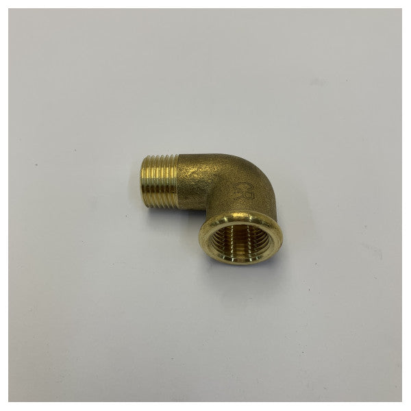 Maestrini 1/2inch Brass 90 Degree Elbow Pipe Fitting 7092D Marine Yacht Hard