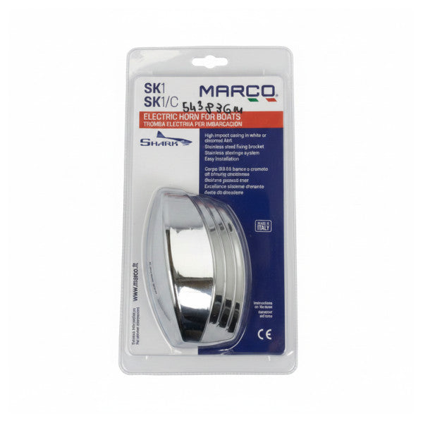 Marco HUPA SHARK SK1 Marine-Elektronikhorn Chrom 