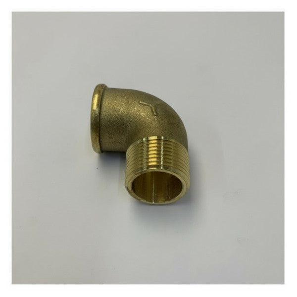 Maestrini raccordo gomito a 90 gradi con codolo portagomma da 1 pollice in ottone cromato - 7092F 