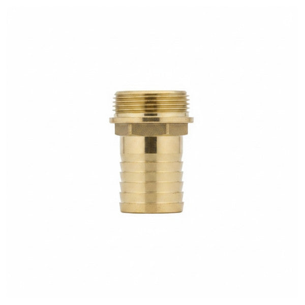 Maestrini 1-1/2inch x 38mm Hose Barb to Male Thread Adapter - 7156H-38