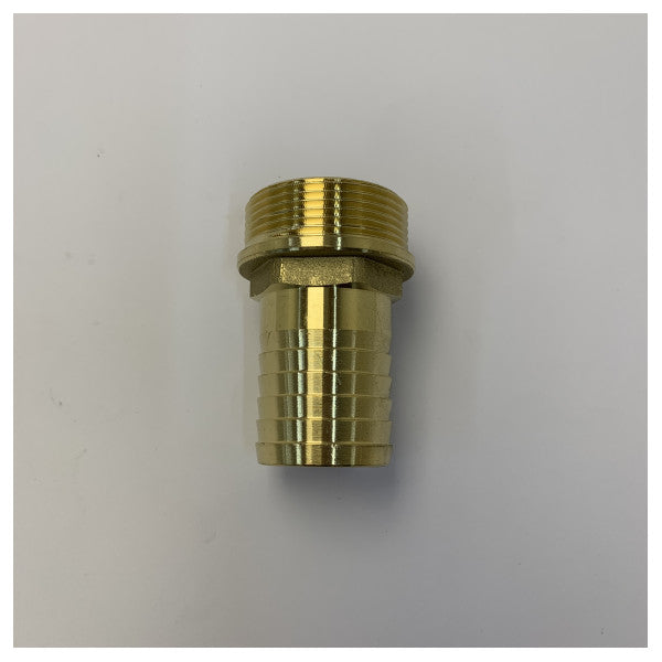 Maestrini 1-1/2inch x 38mm Hose Barb to Male Thread Adapter - 7156H-38