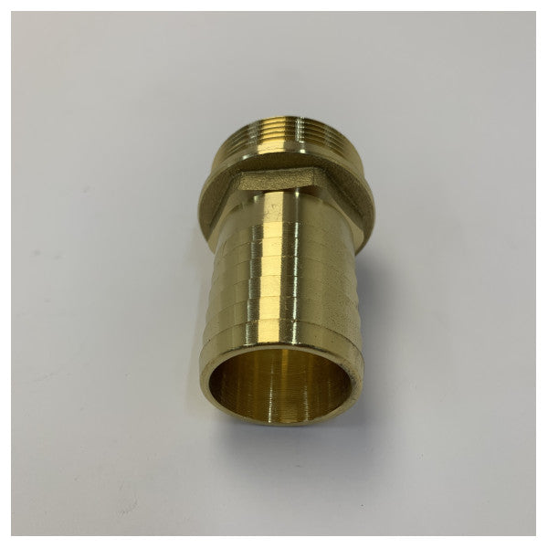 Maestrini 1-1/2inch x 38mm Hose Barb to Male Thread Adapter - 7156H-38