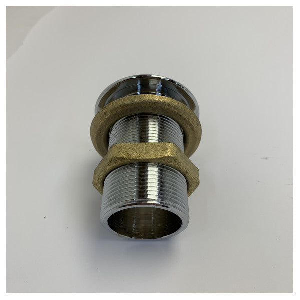 Maestrini 1 1/2inch forkromet messing slangespidskobling C0051H 