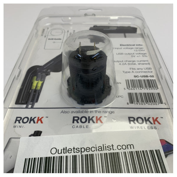 Scanstrut SC-USB-02 ROKK wasserdichte Dual-USB-Ladebuchse IPX6 