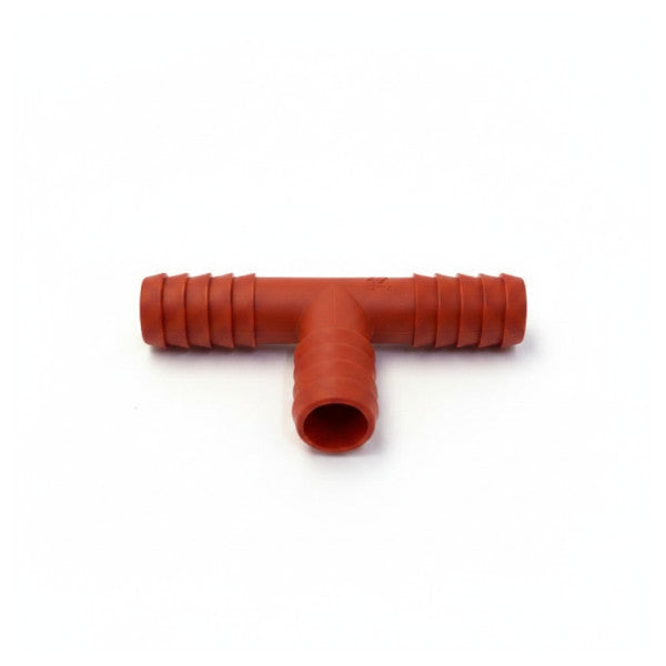 Osculati 14mm Barbed T-Connector Hose Fitting - Red Marine Pipe Joiner 17.204.14