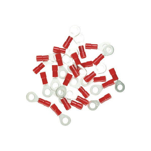 Terminale ad anello isolato 1,5 mm² M4 rosso 100 pezzi 