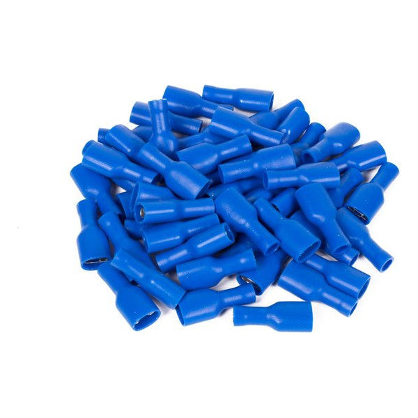 Terminali a forcella femmina isolati blu 2,5-6,6 mm 50 pezzi 
