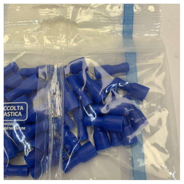 Terminali a forcella femmina isolati blu 2,5-6,6 mm 50 pezzi 