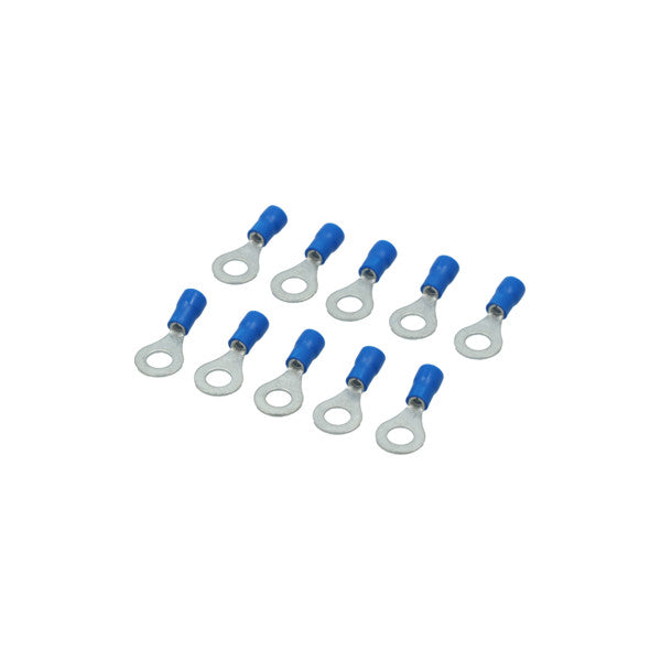 Terminal de Anel Isolado Azul 2,5 mm² M8 - Conector Elétrico Marinho 100 unid. 