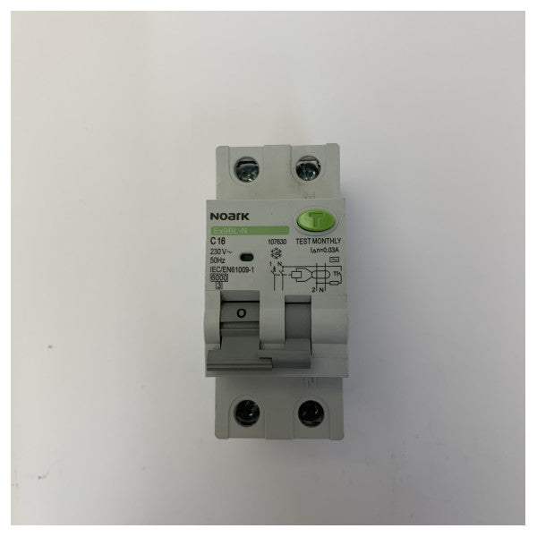 Noark KZS C16 RCBO 1P+N 30mA 0.03A interruttore differenziale 