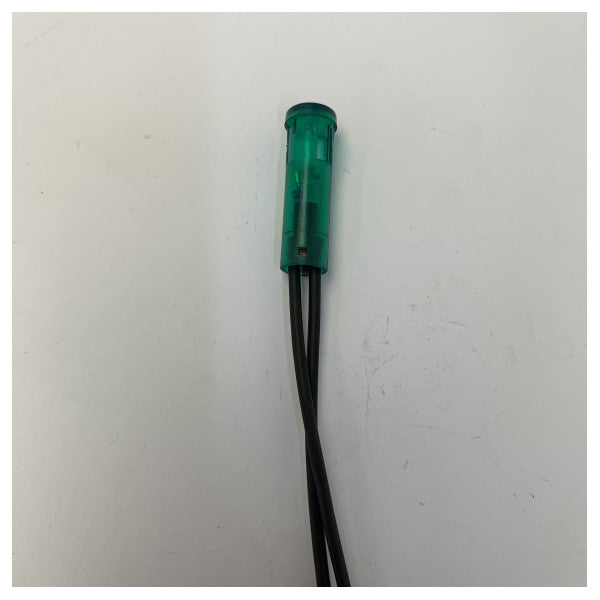 Voyant indicateur électrique marin 230V vert - montage sur panneau - 540369M 