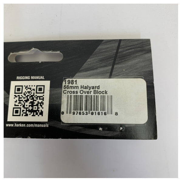 Harken 1981 56mm Fall-Kreuzungsblock - Edelstahl-Yachtbeschlag 