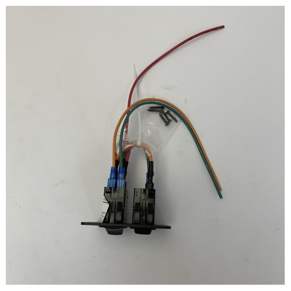Dometic 12V Çift Durulama Deniz Tuvaleti Anahtar Paneli - Tatlı Su - 700340098 