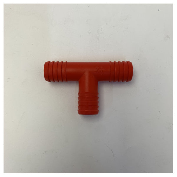 Osculati Schlauch-T-Stück mit Tülle 3/4 Zoll 20 mm Sanitäranschluss 17.204.20 