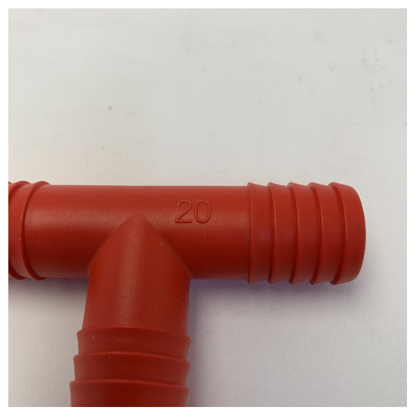 Osculati Schlauch-T-Stück mit Tülle 3/4 Zoll 20 mm Sanitäranschluss 17.204.20 