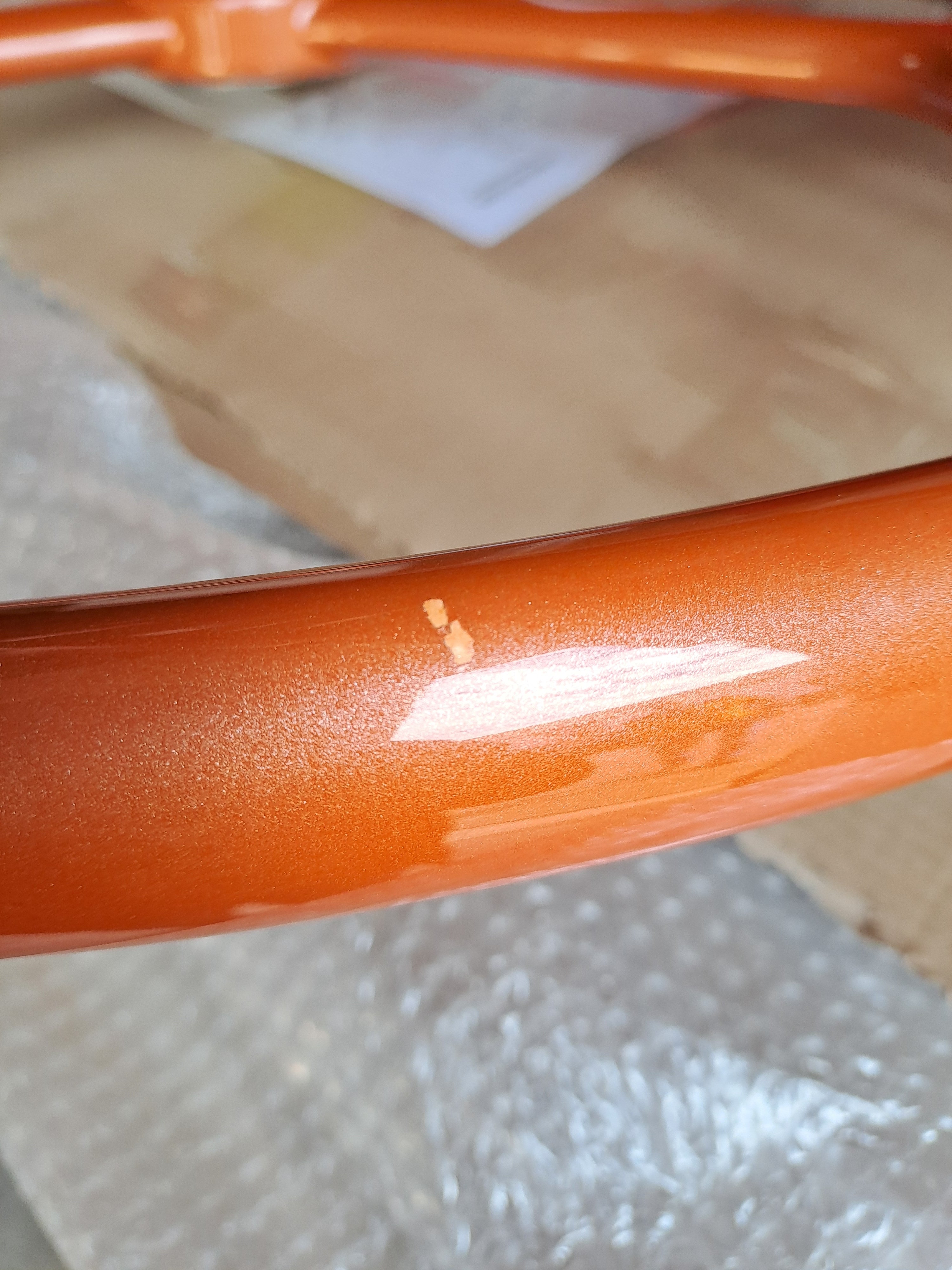 Volante Carbonautica Sport grp 800 mm cor de laranja