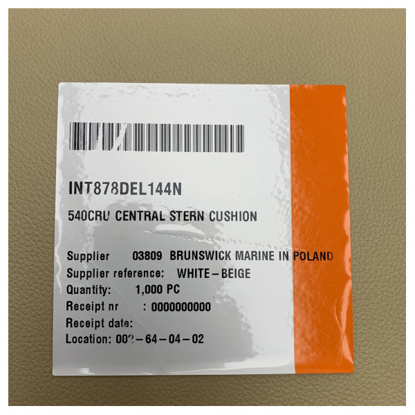 Quicksilver 540 Cruiser Central Stern Cushion Beige Brown - 878DEL144N