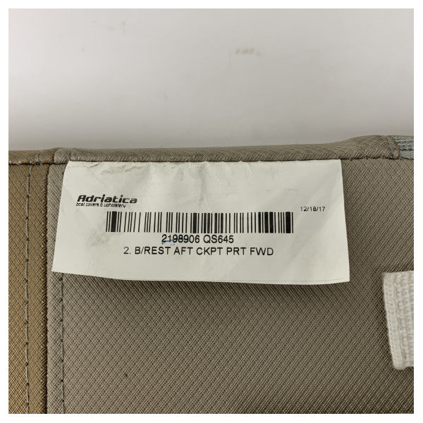 Cuscino schienale Quicksilver Active 645 a poppa del cockpit lato sinistro - 2198906 