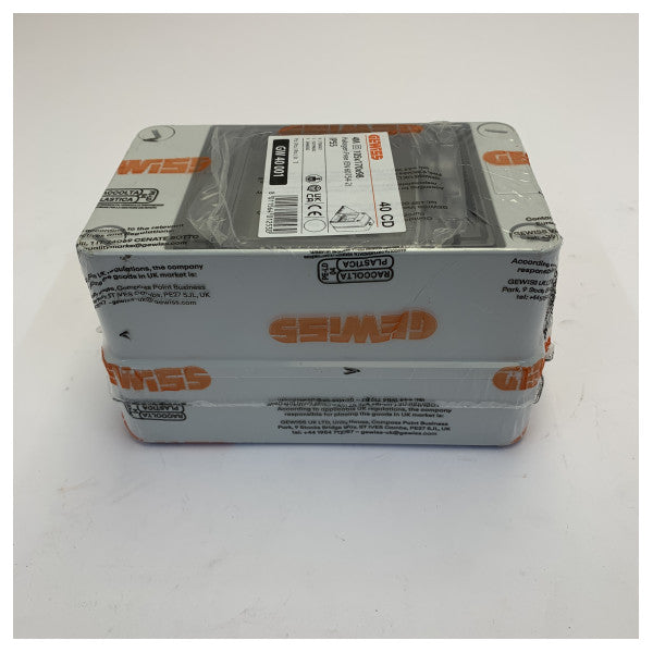 Gewiss GW40001 Surface Mount Electrical Enclosure - Marine Grade Junction Box
