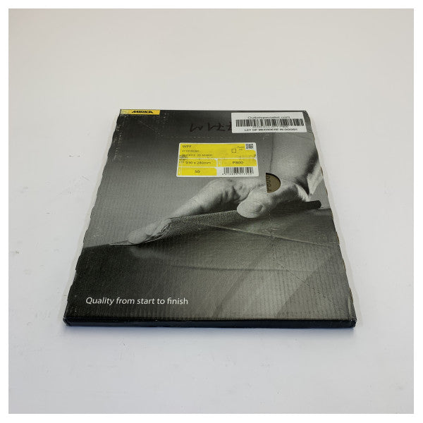 Papel de lixa impermeável Mirka WPF P800 230x280mm Folhas abrasivas 50 un 